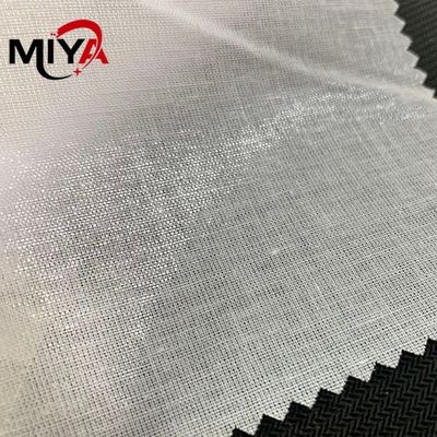 65gsm বোনা Fusible Interlining ডাবল সাইড HDPE PA লেপ